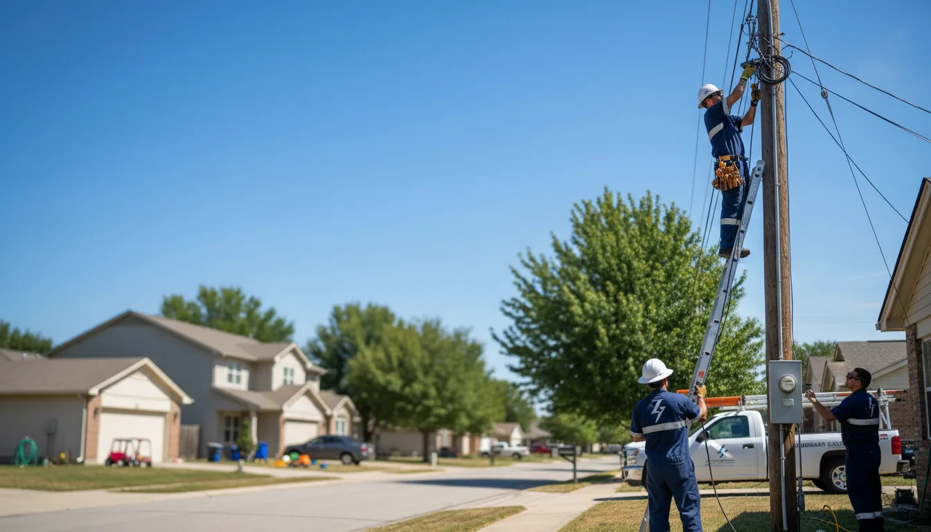 Residential electrician providing installation services in Bailey, MS